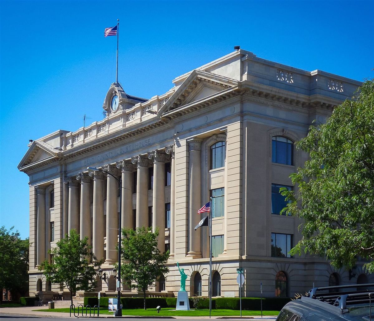 A county courthouse in northern Colorado